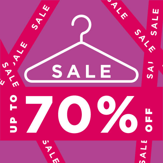 SALES UP TO 70% OFF